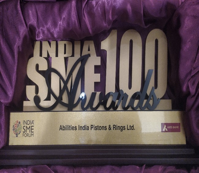 Award- SME India Award Top 100 Compnay